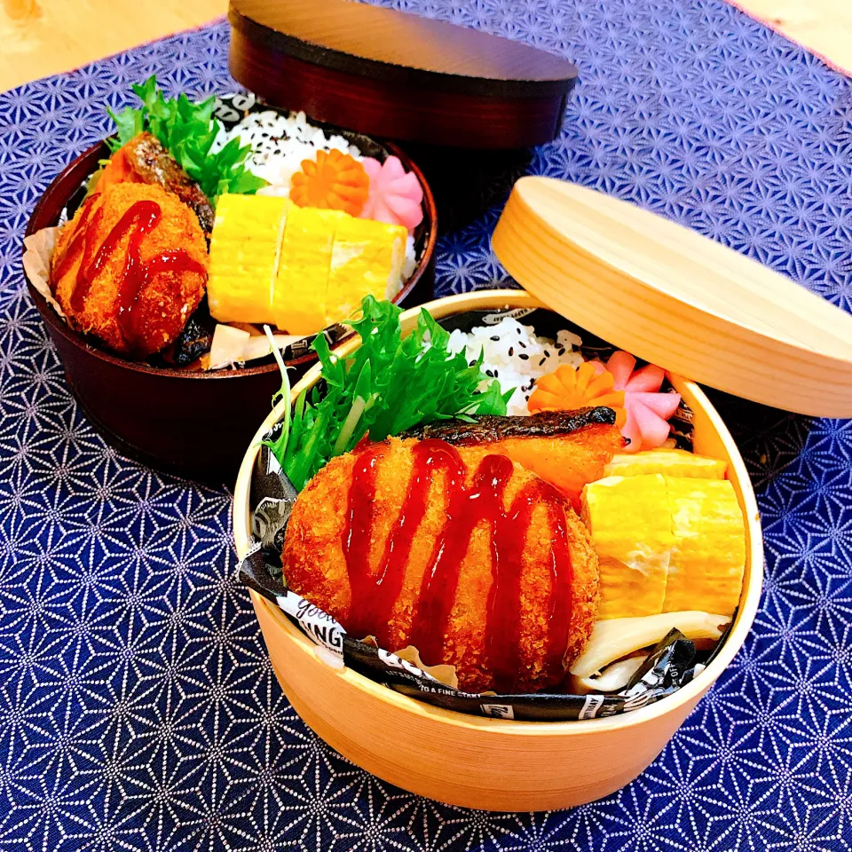 肉じゃがコロッケ弁当✴︎                                    昨日の残りもんです♬|あやみんさん