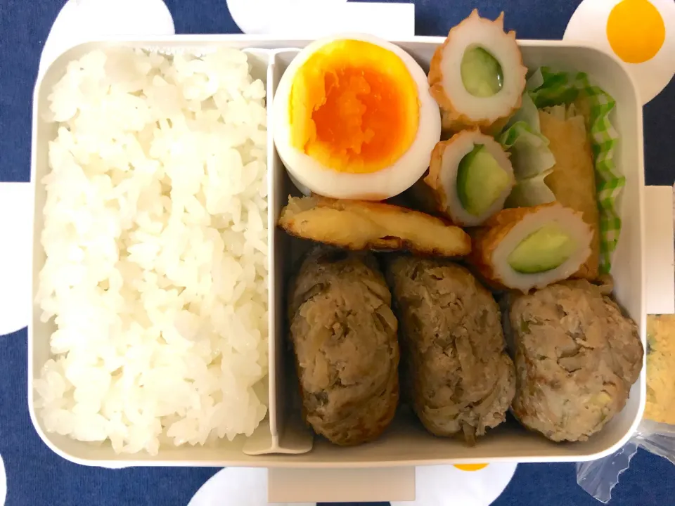 Snapdishの料理写真:ごぼうつくね弁当|freeさん