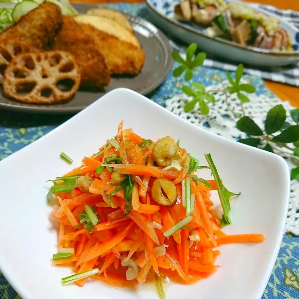 七味さんの料理 にんじんと柿のラペ✨|とまと🍅さん