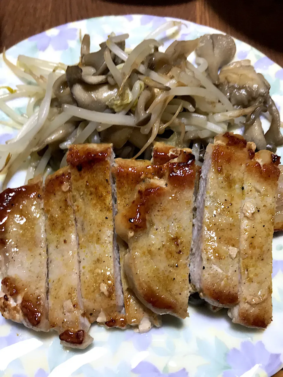 豚のカレー風味焼きときのこソテー|ゆうさん