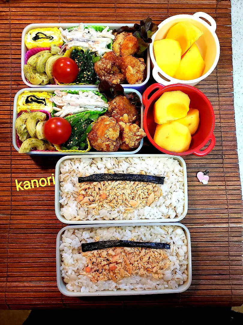 なんちゃって鮭弁当～( *´艸｀)|かのりさん