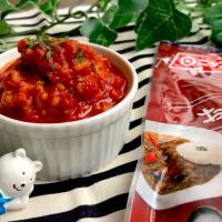 おさかなミンチでお魚ミートソースϵ( 'Θ' )϶