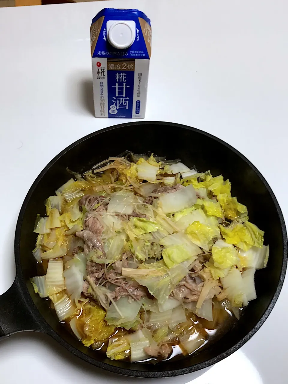 白菜と豚肉の甘辛煮|ちぃさん