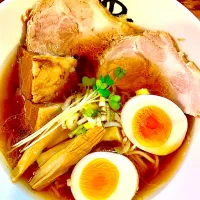 Snapdishの料理写真:淡麗煮干特製醤油ラーメン|yさん