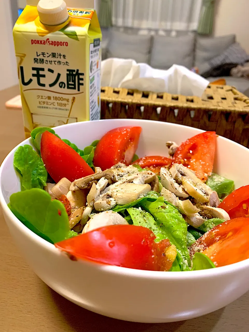 マッシュルームサラダ🥗レモン酢使ったドレッシング🥰|mayuさん