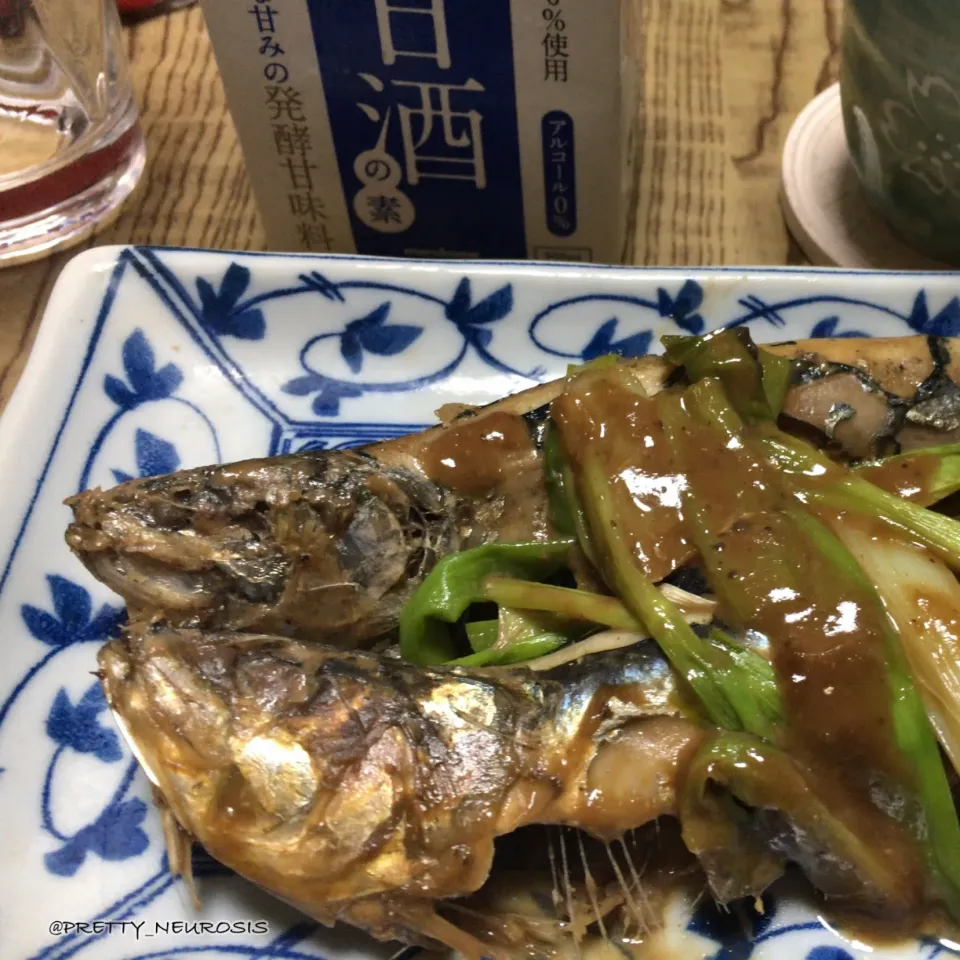 糀甘酒鰯煮|くろずきんさん