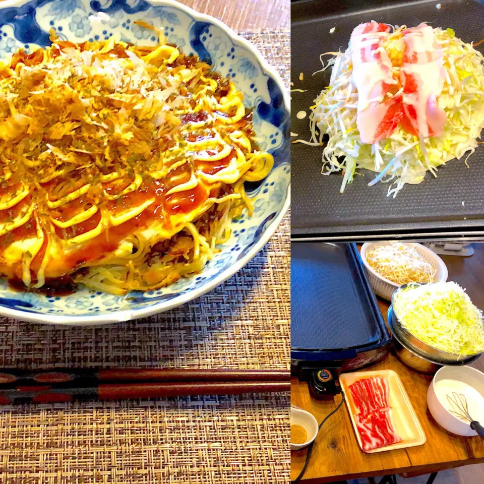 広島風お好み焼き作りました|ヒヨリ飯さん