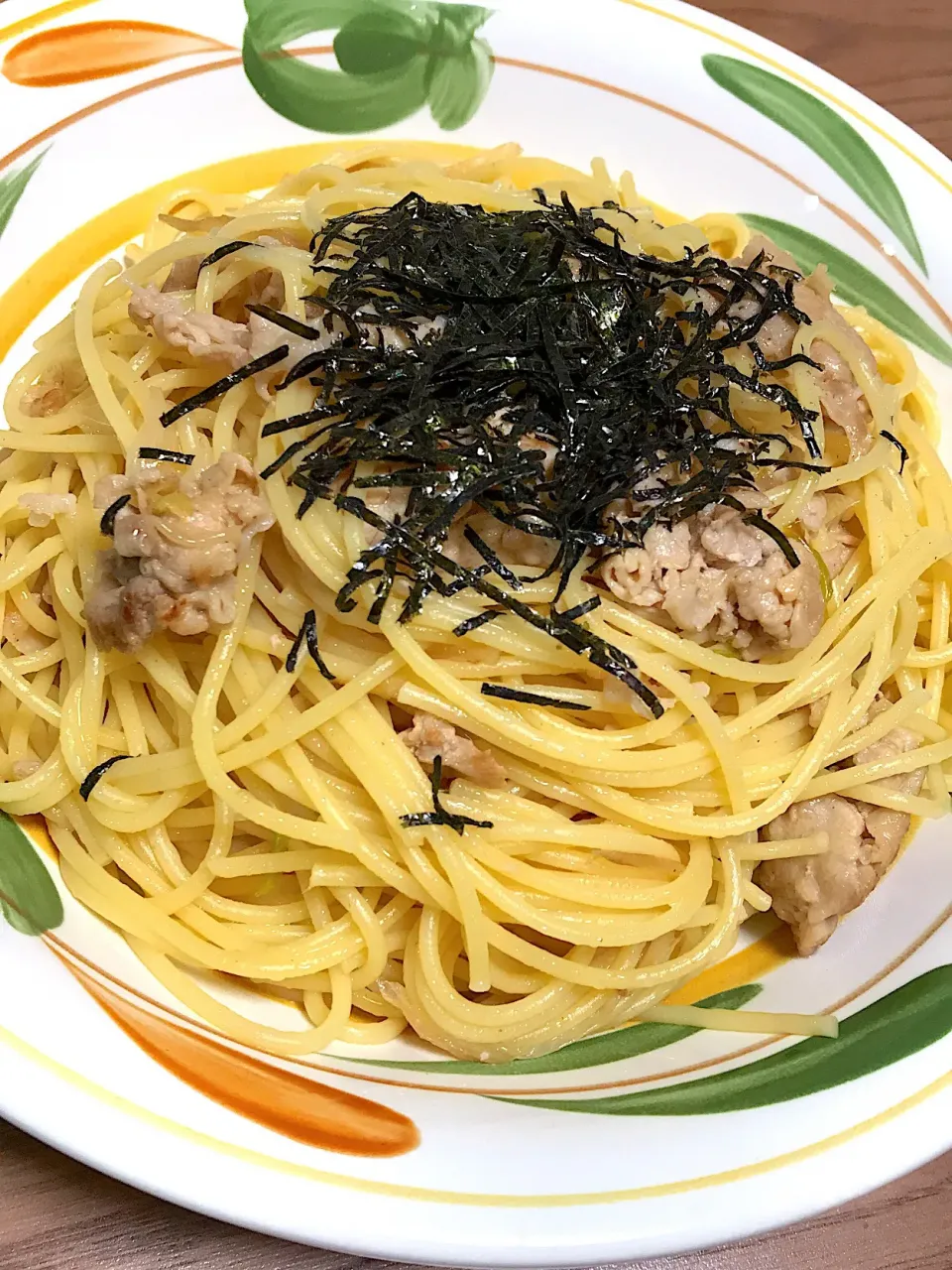 豚肉とネギの和風パスタ|ゆーママさん