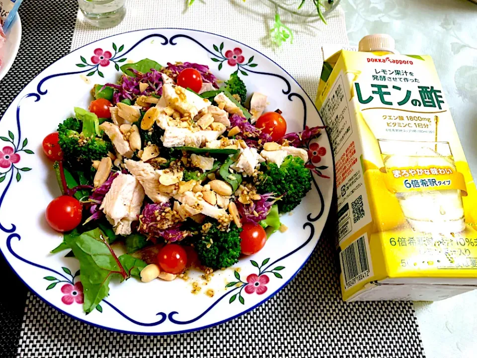 鶏チャーシュー🐔レモンの酢ドレッシングで☆|ぽっちさん