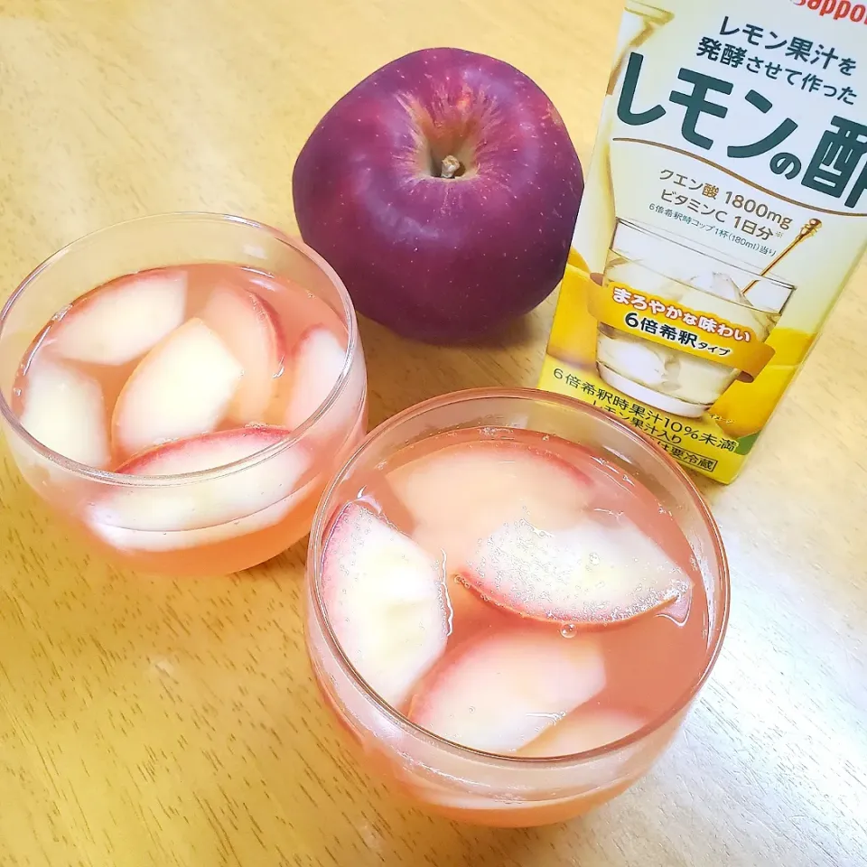 りんごとレモンの酢のホットドリンク|桜実さん