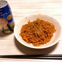 汁なし韓国風ラーメン|佐藤翔輝さん