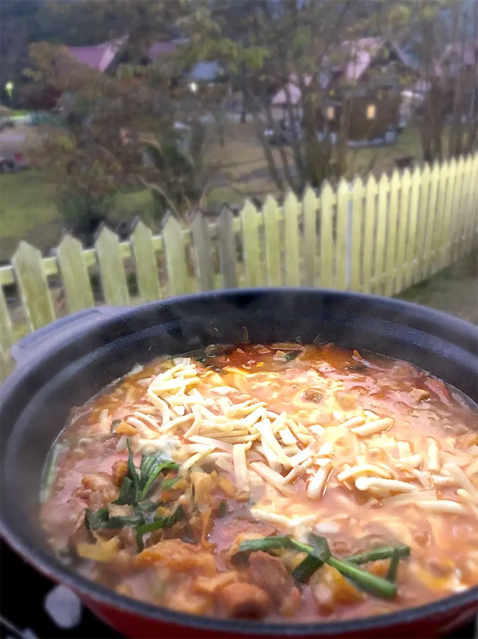 秋キャンプ飯🏕チーズダッカルビ|いちあらママさん