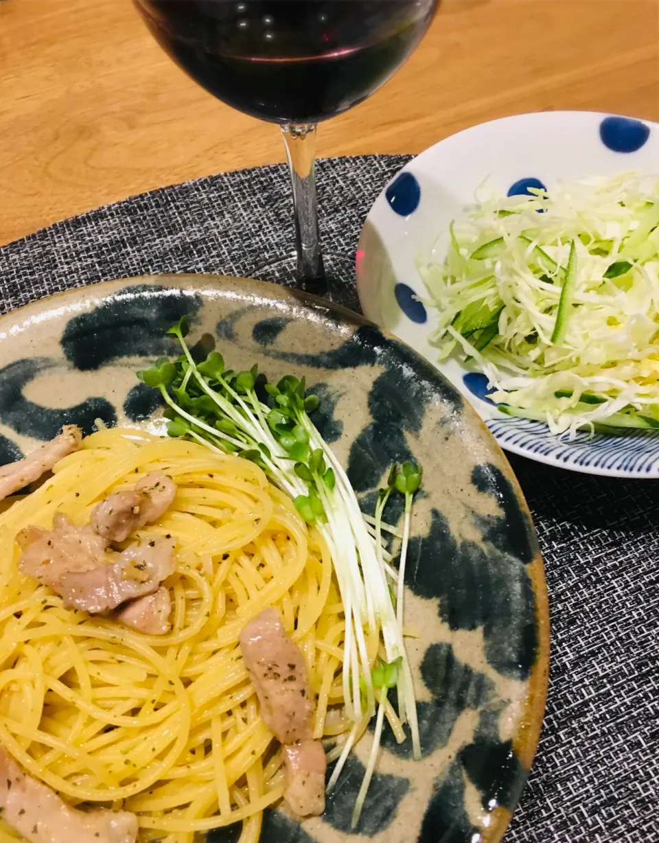 今夜は、豚肉のペペロンチーノ✨🍷|ミッチ☆ママさん