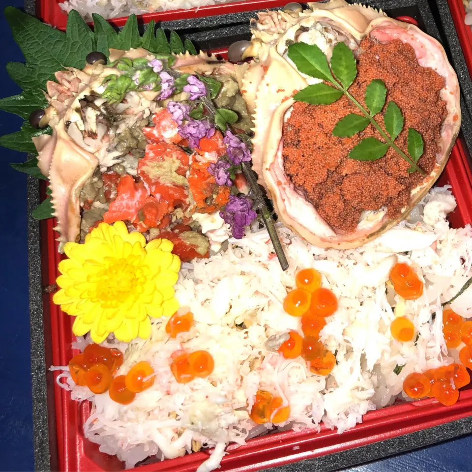 Snapdishの料理写真:せこ蟹🦀の香箱寿司|(有)帰宅部警備員 NEETさん