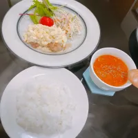 チキン南蛮とミネストローネ|山下法章さん