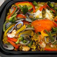 🦀ワタリガニのパエリア🥘パーティー用にホットプレートで🍴