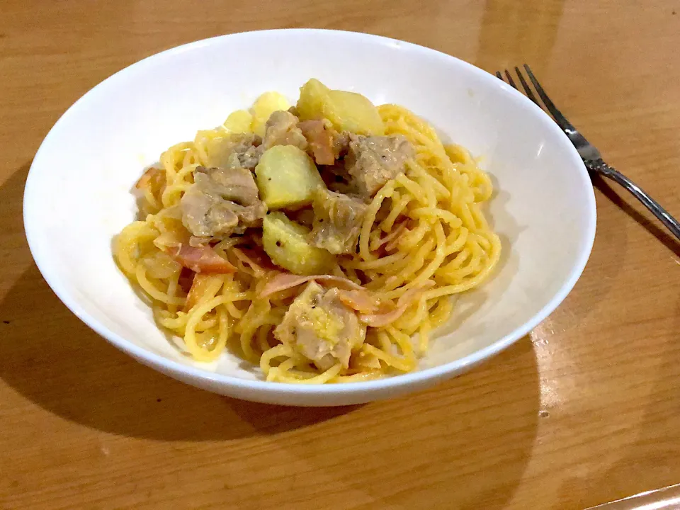 Snapdishの料理写真:みかんのパスタ|マッキー625さん