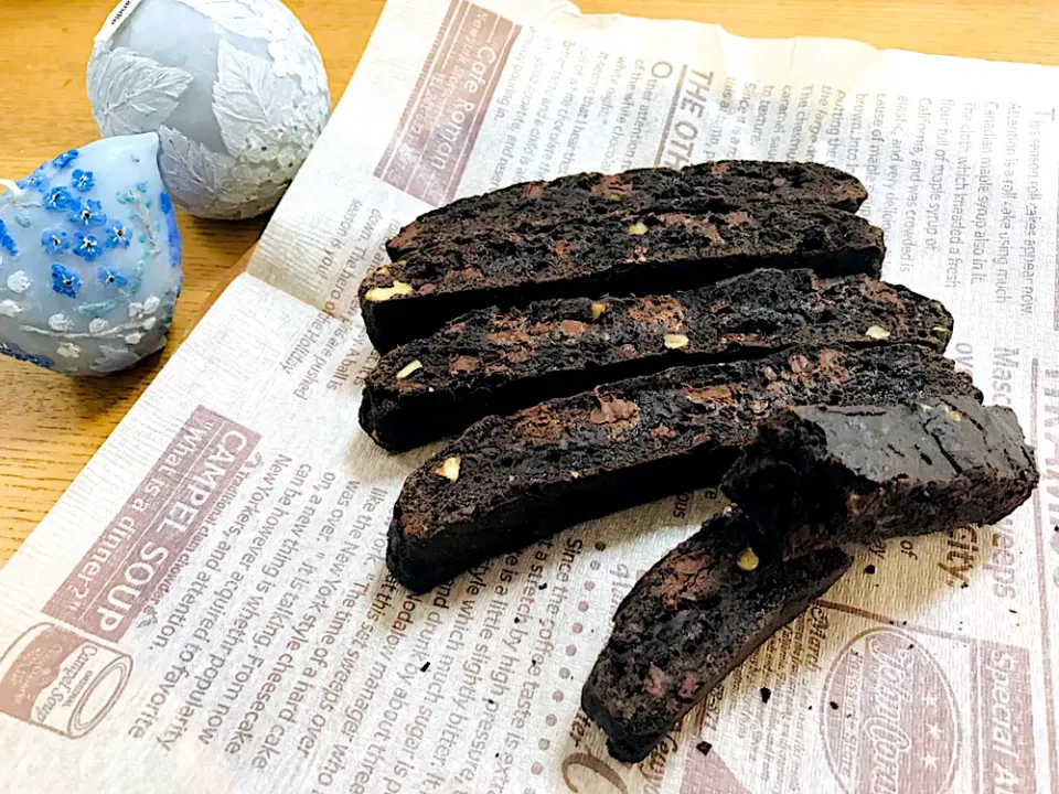 プルーンとチョコのビスコッティ🍫byなかしましほさんのレシピ|えいぽんさん