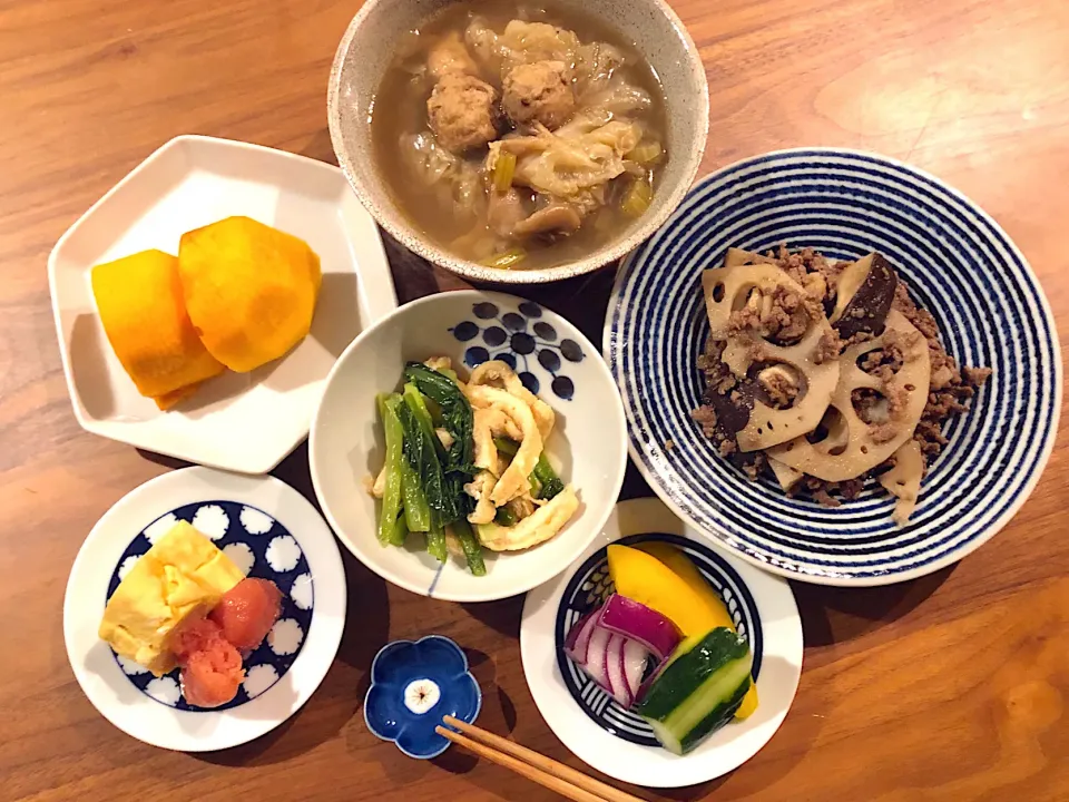 冷蔵庫の残り物定食|こんぶさん