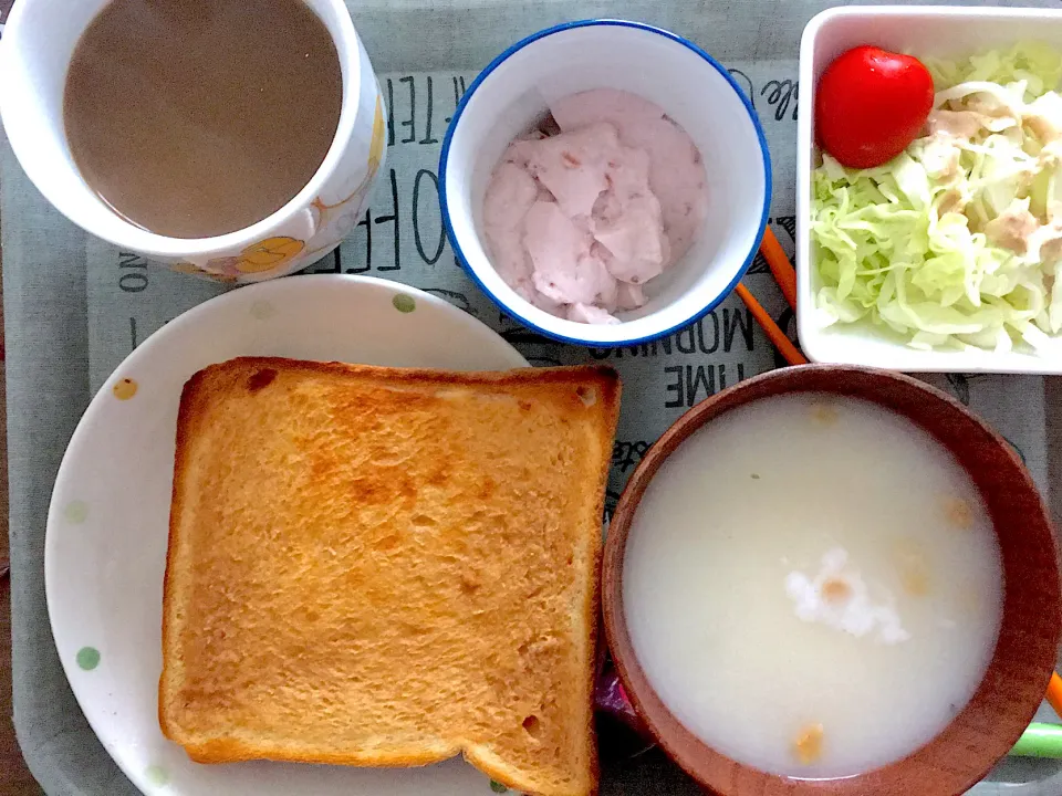 きな粉トースト朝食！|あんこさん