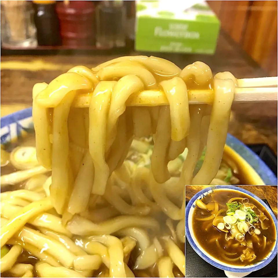 カレー南蛮うどん@亀印食堂(月島)|塩豚骨さん