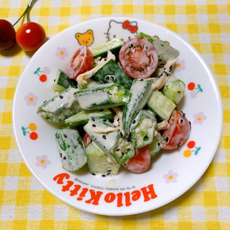 うっちーさんの料理 オクラのマヨポンサラダ|さくらんぼさん