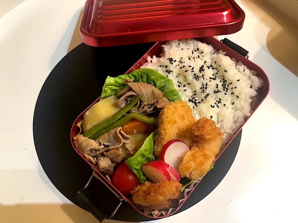 Snapdishの料理写真:息子弁当〜38 小海老フライ弁当|mashaさん