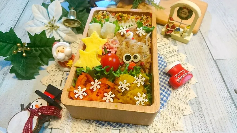 豚塩つくねでトナカイ弁当|よよちさん