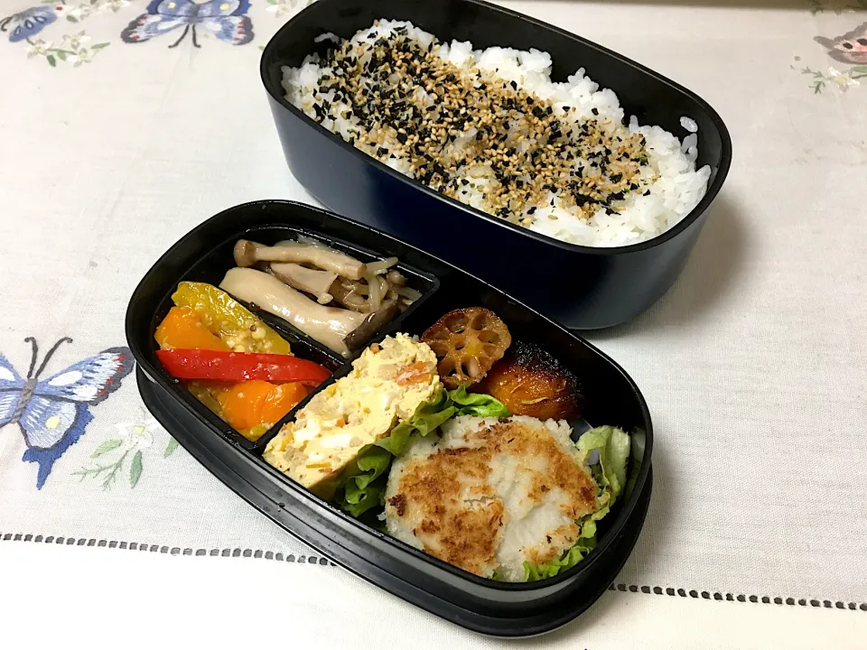 Snapdishの料理写真:里芋マッシュフライのお弁当|みよさん