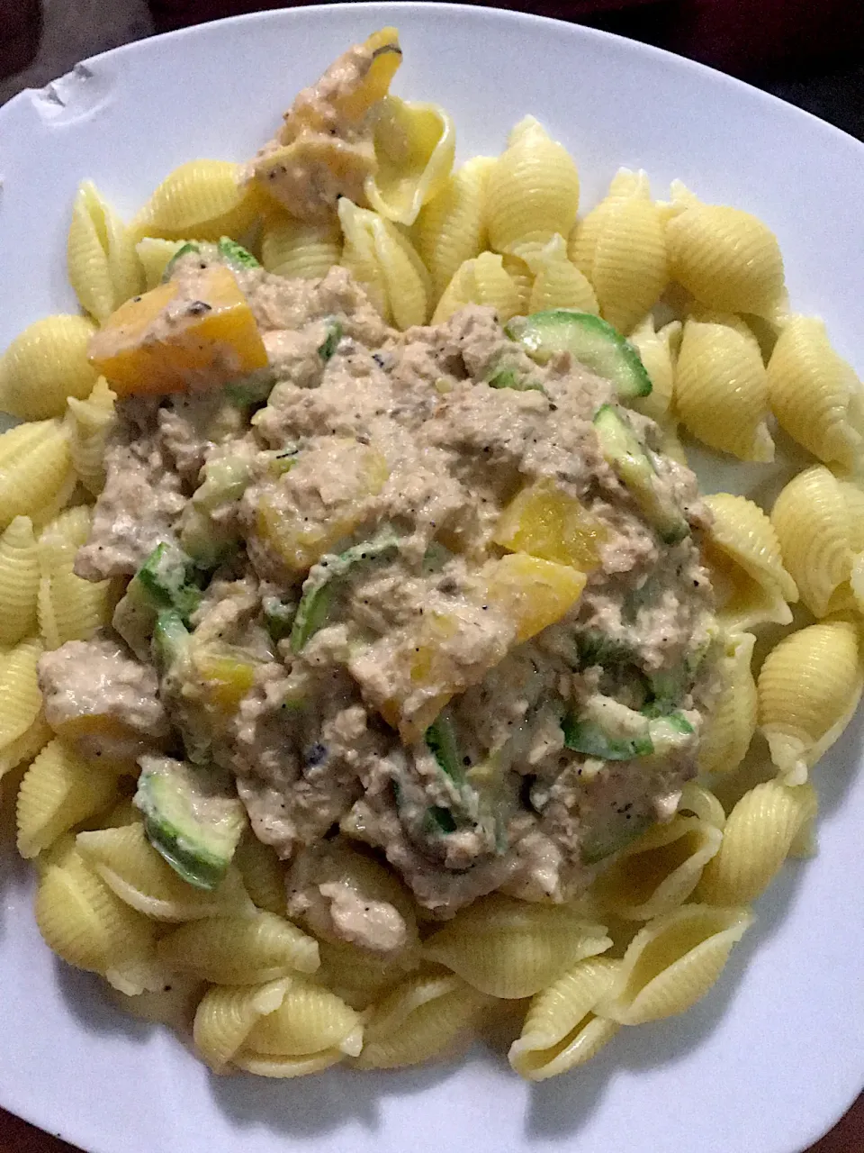 Pasta zalm perzik|Karlijn van der Hulstさん