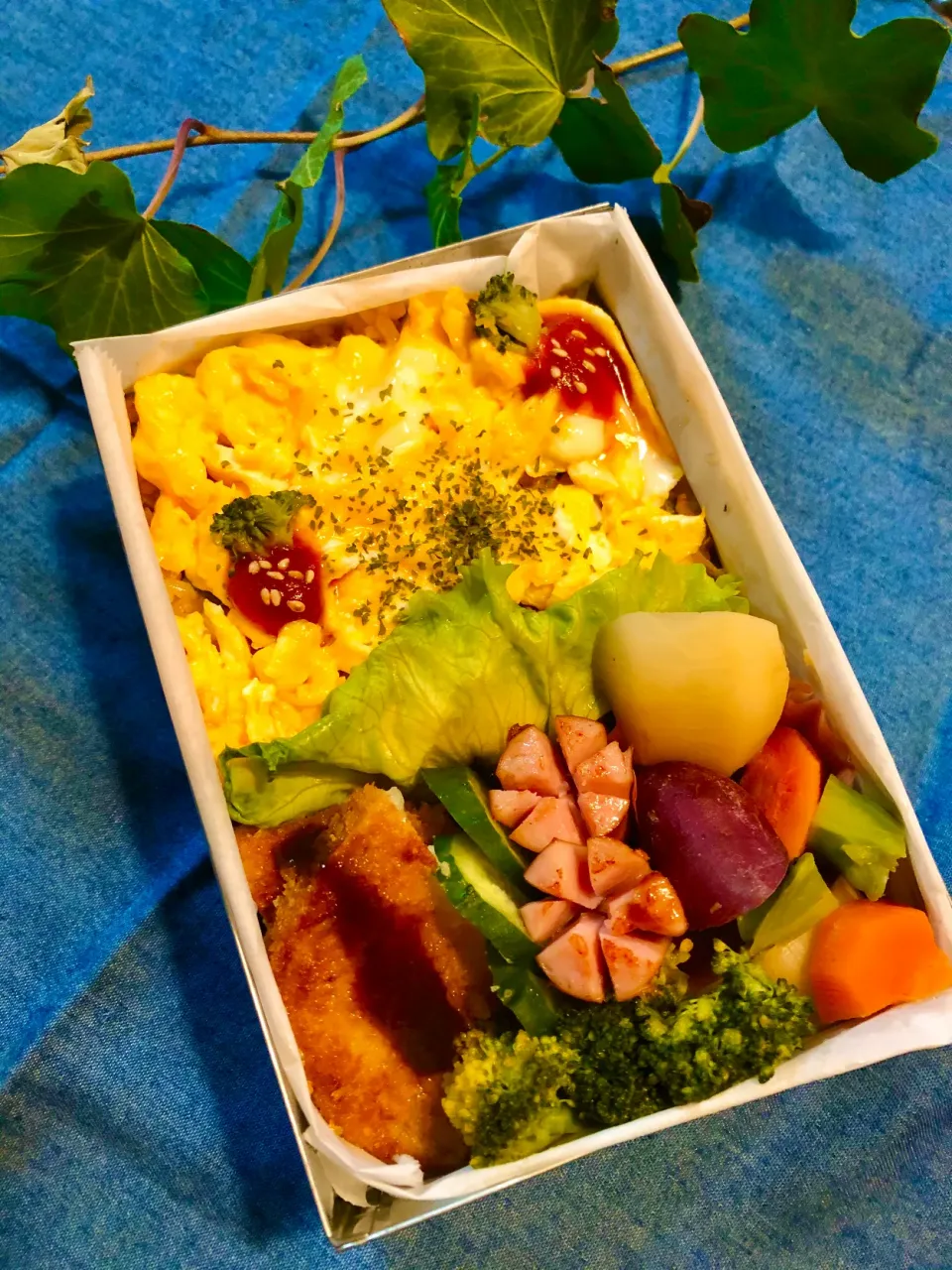 昨日の旦那の夜勤弁当🍱|ぷーはるひゅうさん