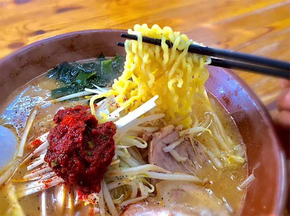 辛味噌入り 味噌ラーメン  秋田 らーめん亭 かぜ|Takeshi  Nagakiさん