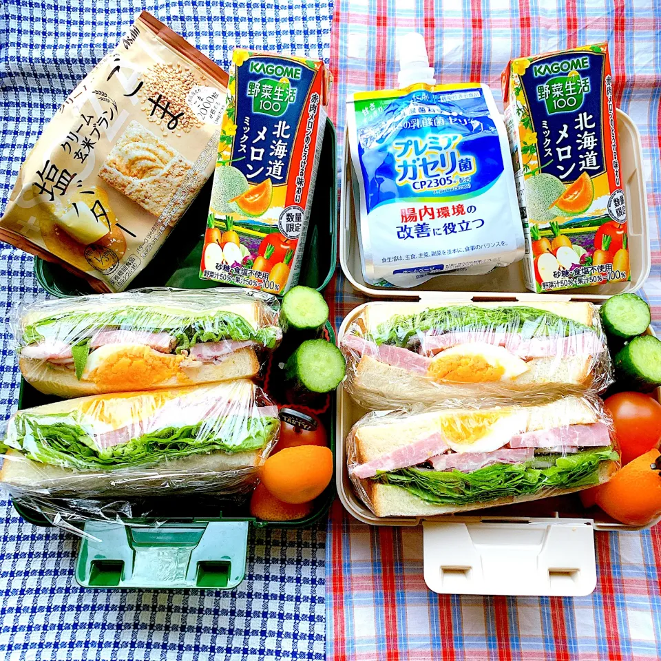 #夫婦弁当　#サンドイッチ弁当|Blueberry🫐さん