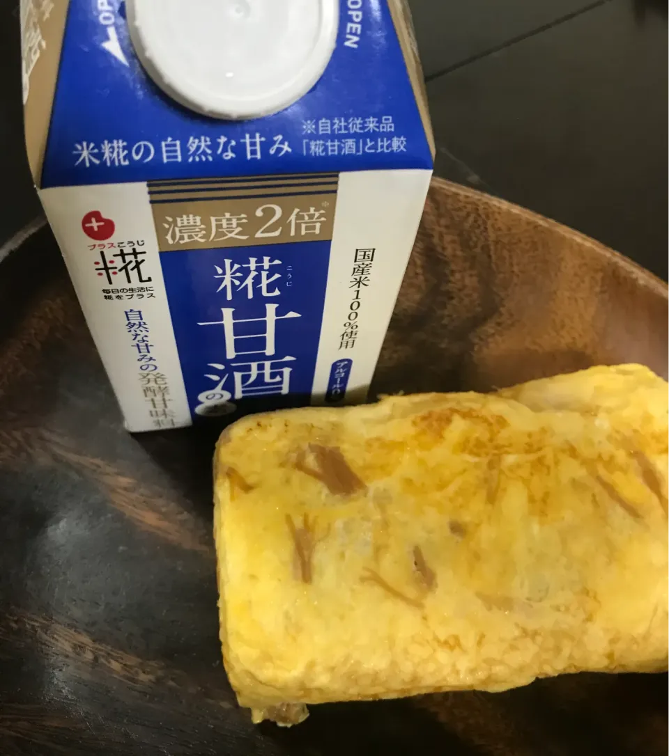 Snapdishの料理写真:甘酒、なめ茸入り卵焼き|mikkoroさん