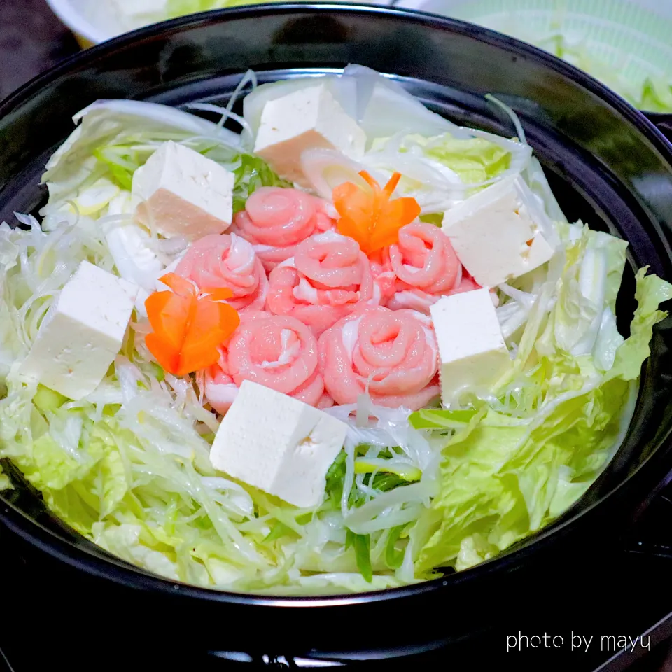 ねぎたっぷり鍋🍲|まゆさん