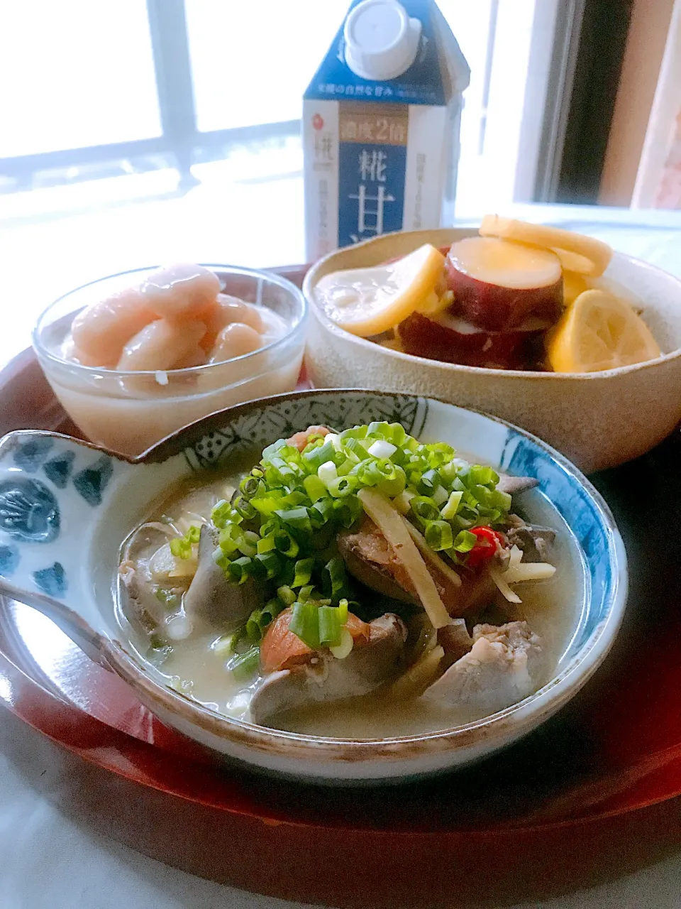 梅入りさっぱり鶏もつの甘酒煮〜〜家族が喜ぶ甘酒煮|とんちんさん