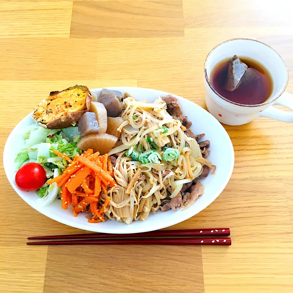 豚肉えのき玉ねぎの節約丼|りりさん