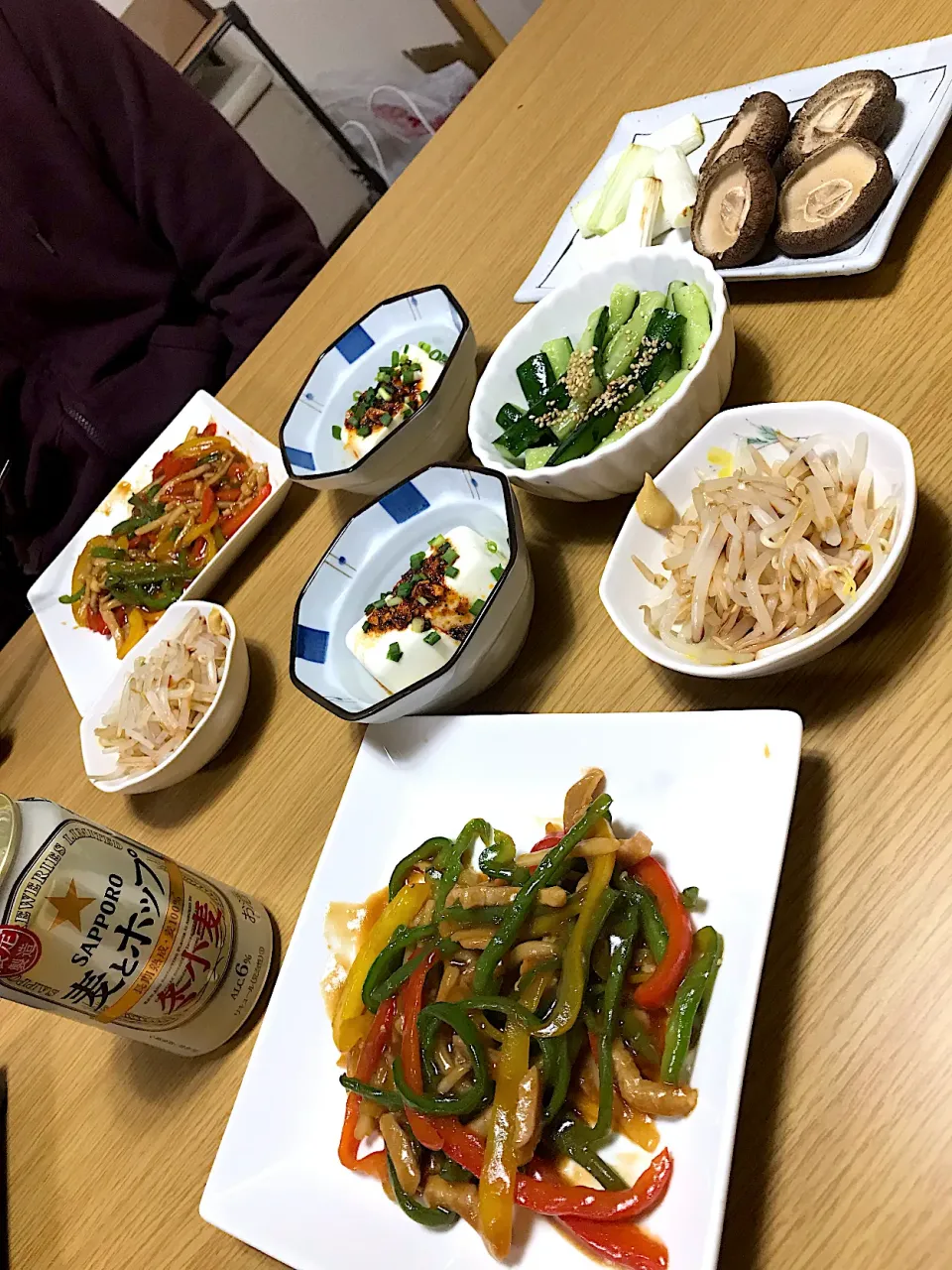 Snapdishの料理写真:あるもので夜ご飯|共働き営業ウーマンの酒飲みご飯さん