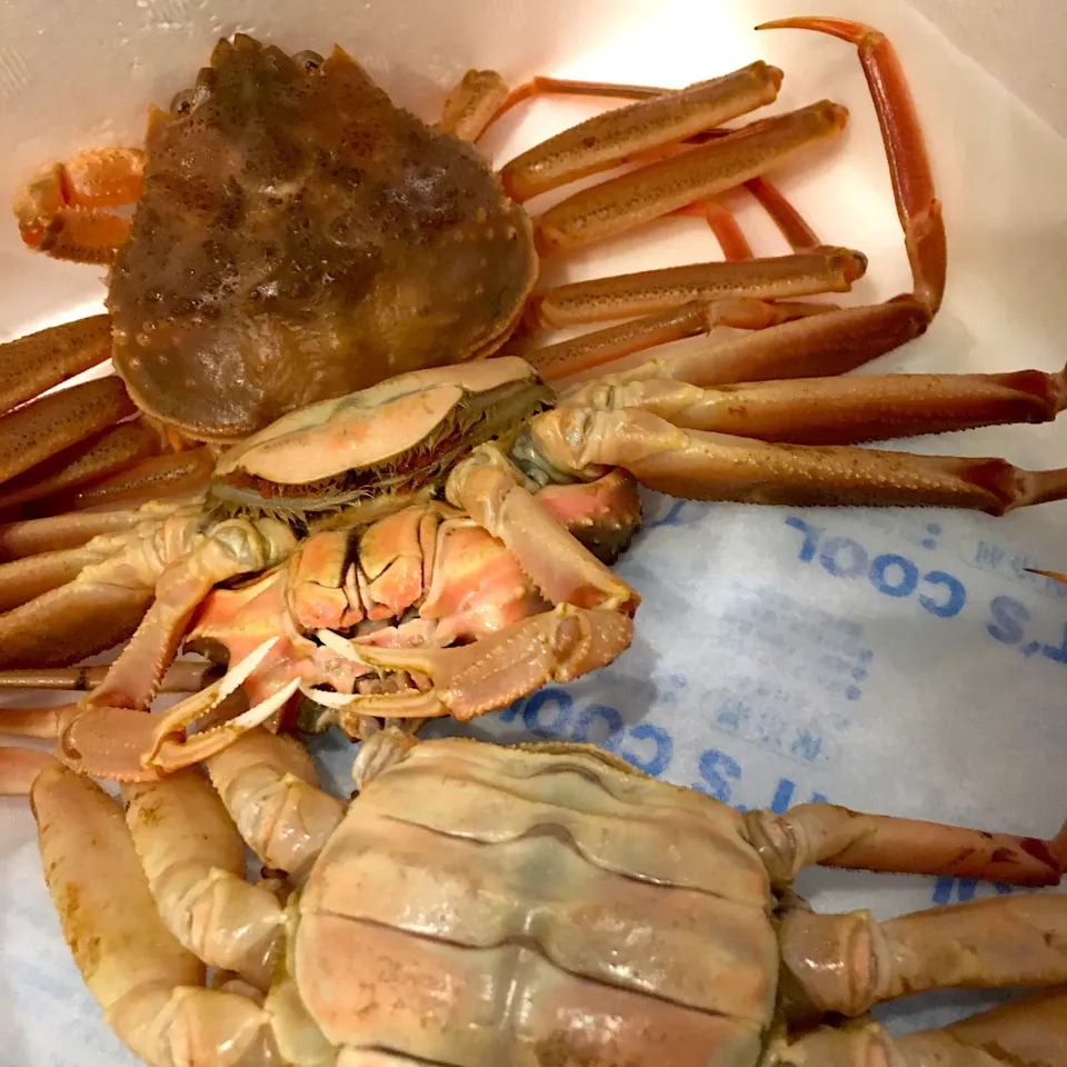 Snapdishの料理写真:まだ活きてる蟹🦀さん|くろあおさん