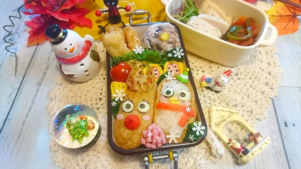 Snapdishの料理写真:初心に戻ってエリザベスのデコいなり寿司弁当|よよちさん