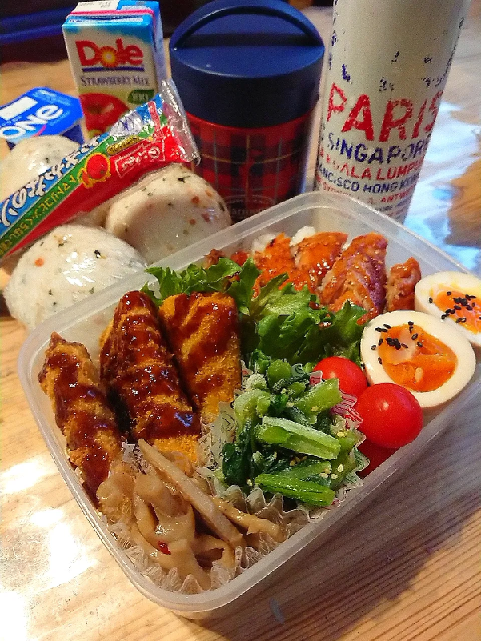 Snapdishの料理写真:2019.11.29 息子弁当🍱|あずきラテさん