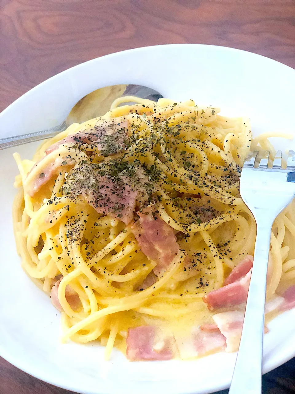 電子レンジでカルボナーラ|みさきさん