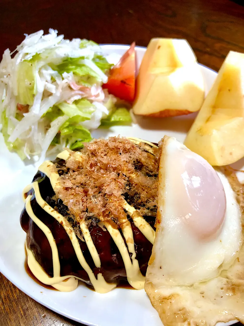 お好み焼きハンバーグ|あおりんさん