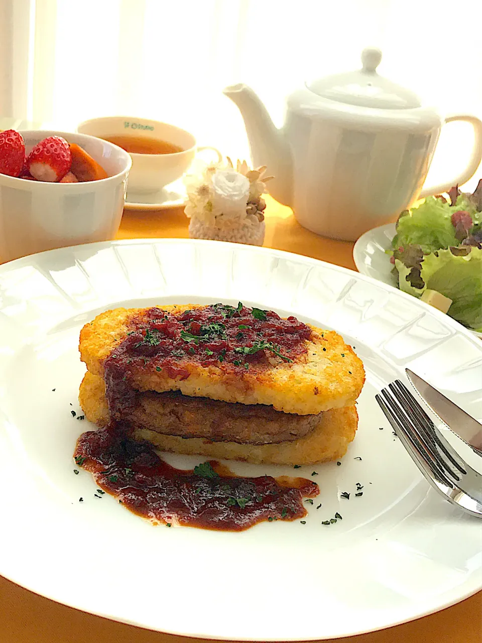 ジャンクな朝食🥞たまにはネッ😁|サミカさん