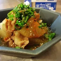 大根と豚小間の甘酒煮