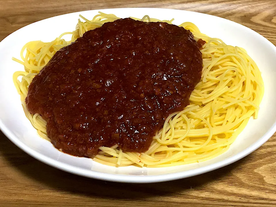 今日の夕食 ☆ミートソースパスタ|まぁたんさん