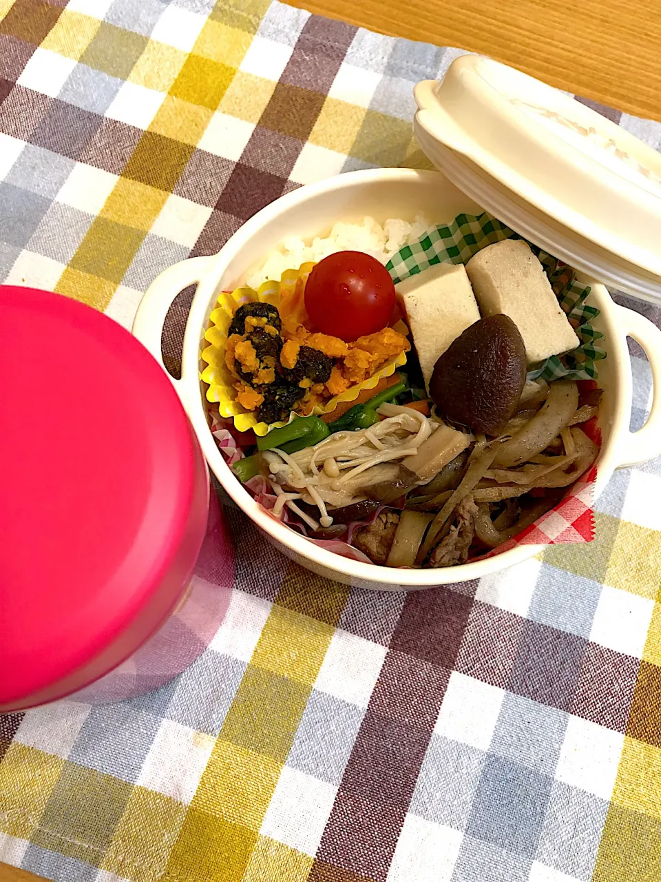 マイ弁当🍙カレー風味のスープ付|ピヨまるさん