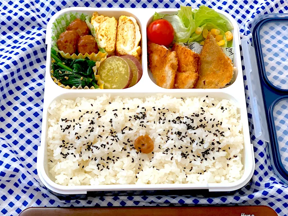 鮭フライ弁当♪|たまごさん