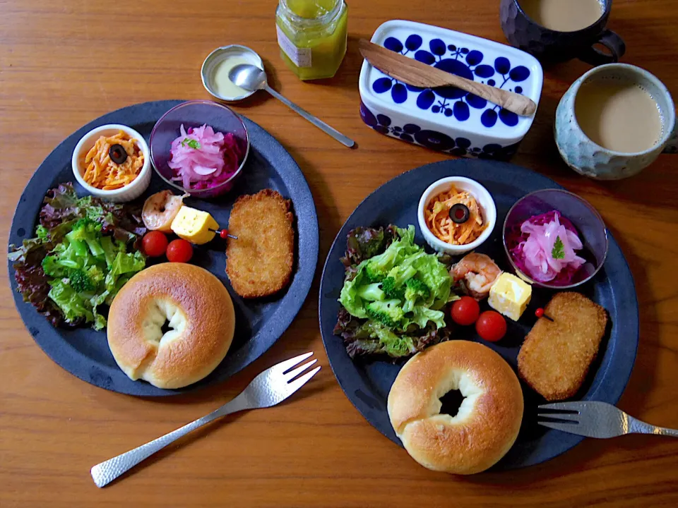 ベーグルワンプレート朝ごはん|@chieko_tanabe_さん