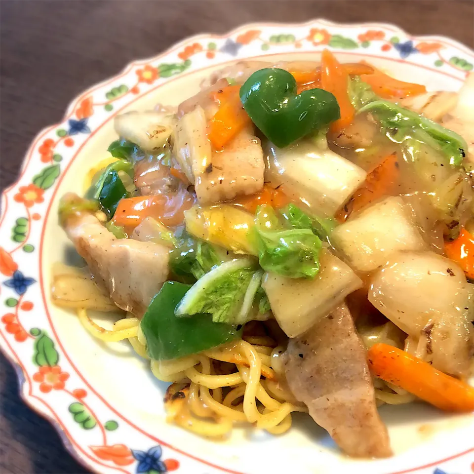 あんかけ焼きそば|モスグリーンさん